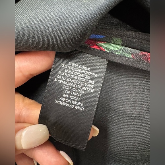 NWT ALICE + OLIVIA Tanner Asymmetric Floral Mini A-Line Dress - Picture 11 of 15